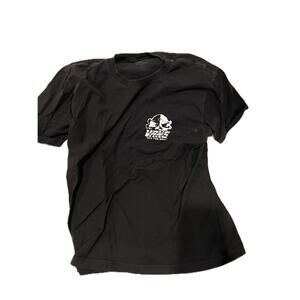 VANS Black Off The Wall Skull T-Shirt Mens Large